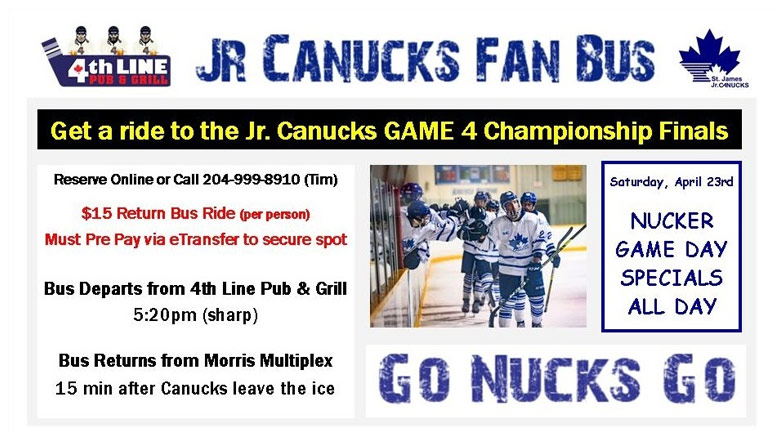 Get a Ride to the Jr. Canucks Game 4 Championship Finals