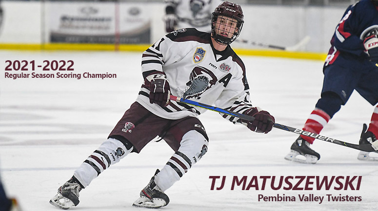 TJ Matuszewski of Pembina Valley Wins The Steve Claus Memorial Trophy