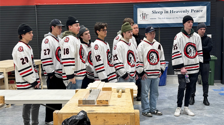 Charleswood Hawks & Sleep in Heavenly Peace Helping the Community