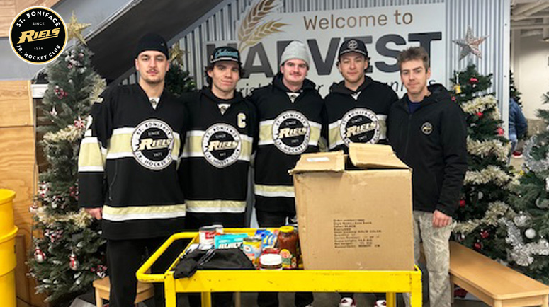 Riels Take Part in Community Food Drive