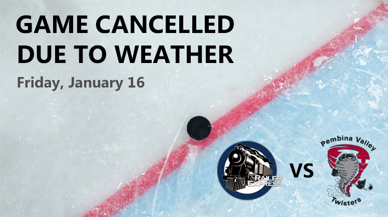 Game Cancelled Between Transcona and Pembina Valley