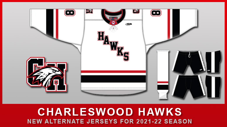 Charleswood Hawks New Alternate Jerseys